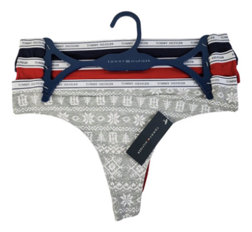 Tommy Hilfiger Tanga Ropa Interior Para Dama 3 Pz.