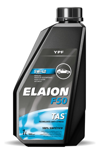 Aceite Ypf Elaion F50 5w40 X1lts