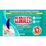 Toallas Húmedas Desinfectantes Cloralex Con 48 Toallitas 