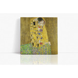 Cuadro En Lienzo El Beso Gustav Klimt 50x50cm Lienzografía 