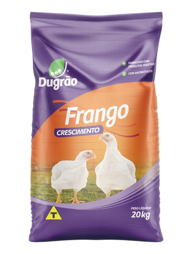 Ração Comida Para Aves Em Crescimento Pintinho 20kg Dugrão