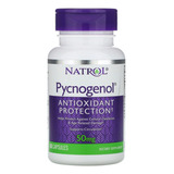 Natrol Extracto De Corteza De Pino Pycnogenol Antioxidant Protection - 60 Cápsulas Sabor Sin Sabor