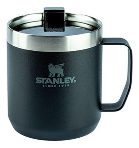 Mug Termica Stanley Camp 8113 Black 354ml - Preto - Unissex 