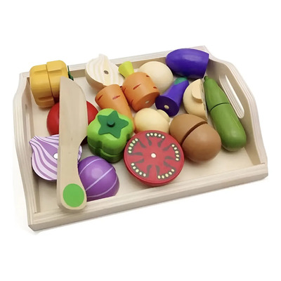 Charola De Verdura Estilo Montessori  Madera Juego Didáctico | Meses sin interés