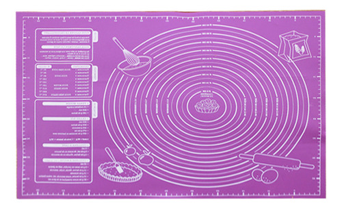 . Alfombrilla De Silicona Para Repostería Grande, 60 X 45