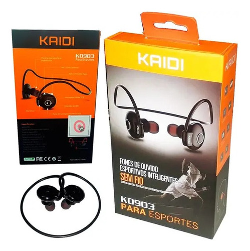 Fone De Ouvido Kaidi Esportivos Inteligentes Kd903 Bluetooth