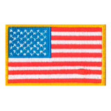 Patch Bordado Bandeira Americana Estados Unidos Eua Bd50040