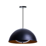 Lustre Pendente Interno Meia Lua Luz Indireta 40cm Gourmet