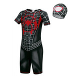 Traje De Baño Para Niño Hombre Araña Spiderman Miles Morales