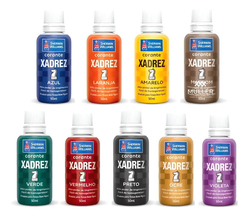 Corante Xadrez Para Misturar Na Tinta Pigmento Parede 50ml | MercadoLivre
