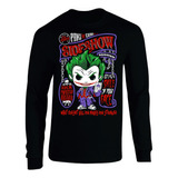 Camiseta Manga Larga Joker Villanos Guason Camibuso Sueter 