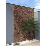 Mosaico Pedra Ferro Basalto 3d Parede 30x30cm Rj Sp Mg
