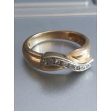 Anillo Oro 14k Diamantes Naturales .09qts #5.5