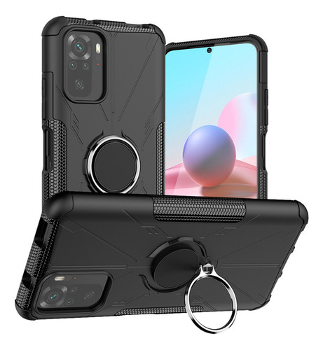 Funda A Prueba De Caídas Con Anillo Magnético Para Redmi Not