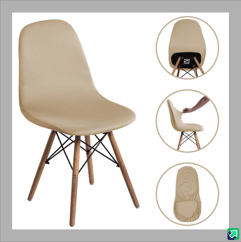 Kit 8 Capa Para Cadeira Charles/ Eames/ Eiffel /botone/fendi