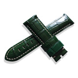 Correa Extensible Piel Verde Oscuro 24mm Campatible Panerai