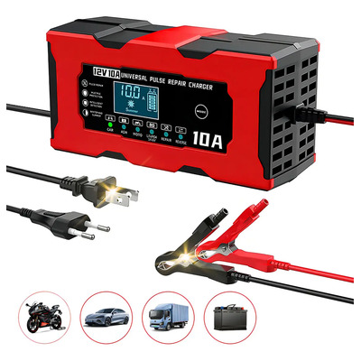 Cargador De Baterias Rápido Inteligente Carro Automotriz 12v 10A | MercadoLibre