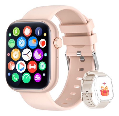 Reloj Inteligente Con Pantalla Grande De 1,83 Pulgadas, Rosa