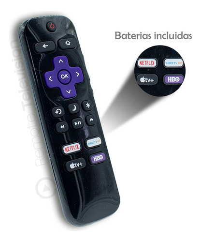 Control Remoto Atvio Smart Para Rok U Tv