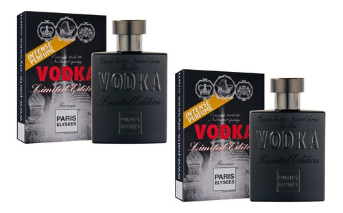 Kit 2 Perfumes Vodka Limited 100ml Cada