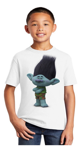 Camisa Do Trolls Desenho Do Trolls Infantil Criança Camisa