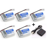 5 Bateria 150mah + Carregador 5x1 Para Drone Jjrc Mini H8