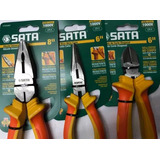 Set De 3 Alicates Eléctricos Sata 1000 Volt 