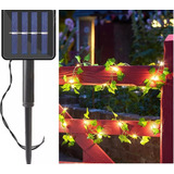 Cortina Hoja Solar Con Luces Led Guirnalda Navidad Boda 4mtr