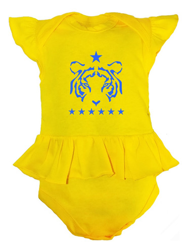 Pañalero Vestido Amarilo-pañalero Tigres Equipo De Futbol