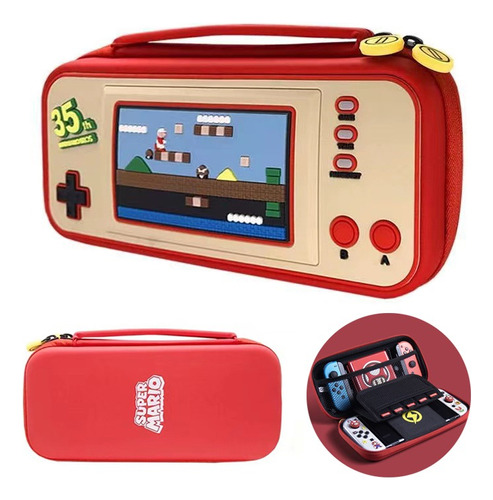 Estuche Para Nintendo Switch Oled, Mario 35 Aniversario