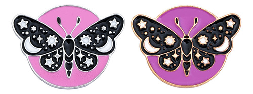 Broche Novedoso Con Solapa Y Mariposa Para Ropa, 2 Piezas