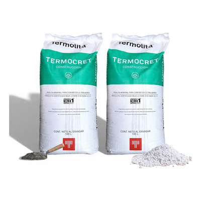 Construcción Termocret Termolita Mineral Expandida 100lts 2p | Envío gratis