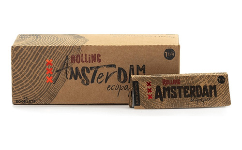 Papelillos Rolling Amsterdam Medida 1 1/4 Con Boquilla