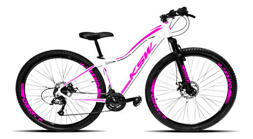 Bicicleta Feminina Adulta Ksw Mwza 21 Vel. Preto / Azul