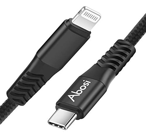 Abosi iPhone 11 Cargador Usb C A Lightning Cable 10ft