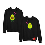 Sudaderas De Parejas Duo Amor Aguacates Novios Kawaii Bl