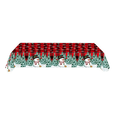 Mantel Grueso Desechable Con Forma De Muñeco De Nieve, &ws