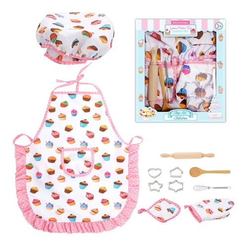 Juego Chef De Cocina Para Niño, Rol De Chef Disfraz 11pzs