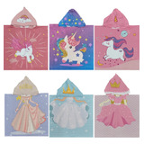 Pack Mayorista 10 Ponchos De Toalla Infantil 