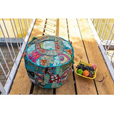 The Art Box Algodón Patchwork Vintage Boho Bordado Bean Bag 