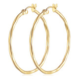 Hobats Aretes De Aro Grandes De Oro De 14 Quilates Para Muje