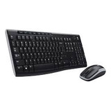 Kit Logitech Teclado E Mouse Sem Fio Mk270