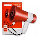 Megafone Portátil Recarregável Sirene Musical  Gravador Nf-e