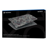 Ps5 Digital Cover Cubierta Tapas Gray Camo