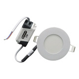 Lampara Empotrar 3w Led Redonda Slim Spot Luz Calida 9cm Color Amarillo