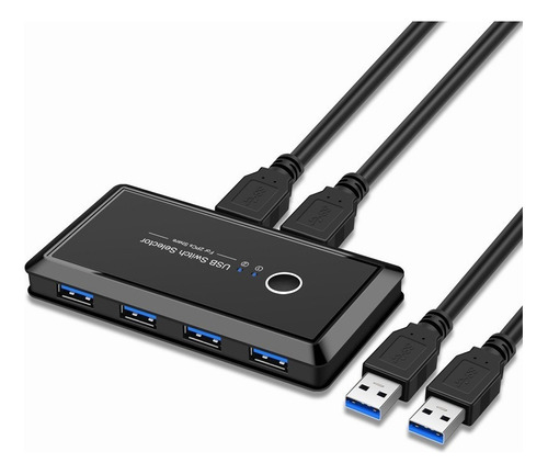 Caja Switch Usb Kvm Usb 3.0 2 4 Puertos