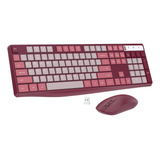 Combo De Teclado Y Mouse Inalámbricos, Mouse Ergonómico De T