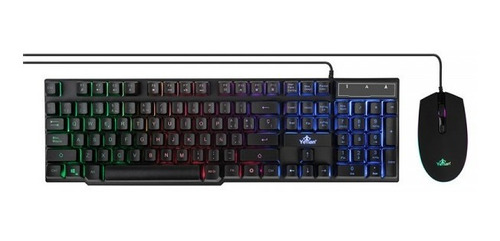 Kit Teclado Y Mouse Gamer Yeyian Led Phoenix 2001 Ykp-20705