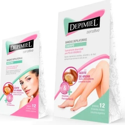 Cera Cuerpo Y Rostro Sensitive En Banda -depimiel Kit X 2 