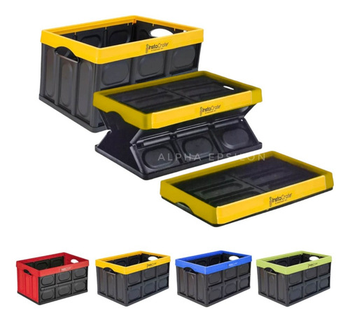 Caja Organizador Plegable Contenedor Apilable Instacrate 46l